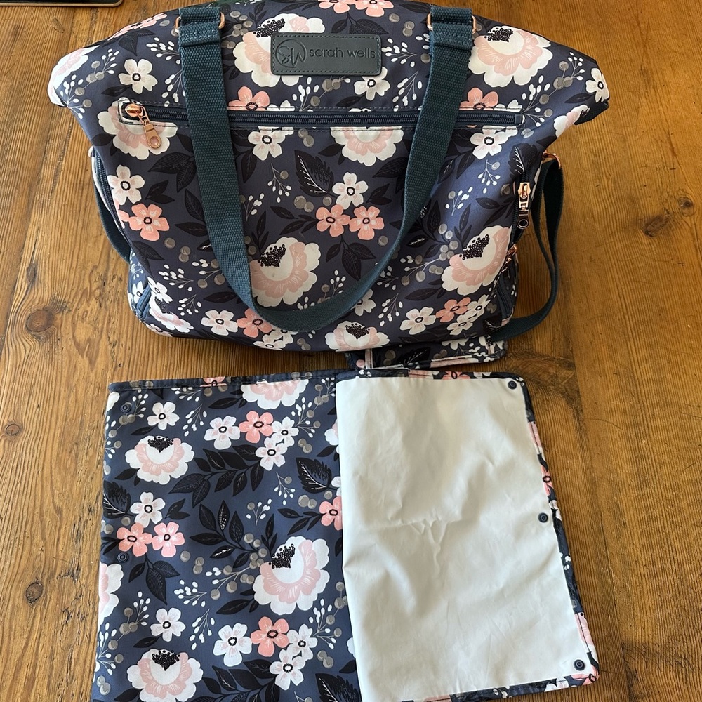 Sarah Wells Le Floral Lizeth Pump Bag And Wet/Dry Bag Gem